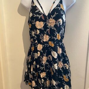 Kendall & Kylie Black Floral Mini Dress